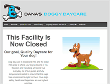 Tablet Screenshot of danasdoggydaycare.com